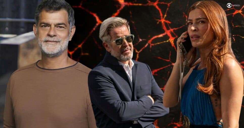 Rogério, Ferette e Arminda em Três Graças (Foto: Reprodução / Globo / Montagem TV Foco) Rogério, Ferette e Arminda em Três Graças (Foto: Reprodução / Globo / Montagem TV Foco)
