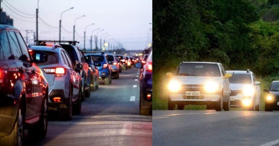 Multa pesada e chuva de pontos na CNH: Lei do farol atinge motoristas que descumprirem essa regra em 2026