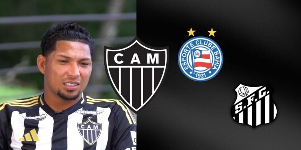  Rasteira no Santos? Informe de Rony, do Atlético-MG, no Bahia chega ainda em 2025