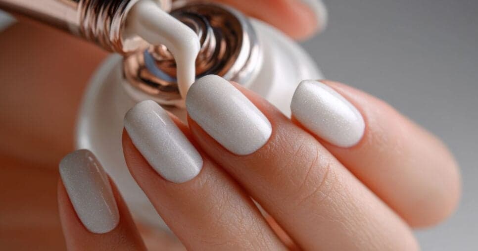 Esmalte branco (Foto: Canva) Esmalte branco (Foto: Canva)