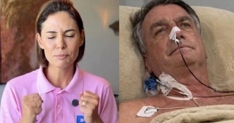 Michelle atualiza estado de saúde de Bolsonaro hoje (17/03): “Orações”