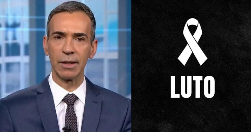 Luto: Coube a César Tralli encerrar a semana com notícia mais triste de mortes no JN: "Morreu"
