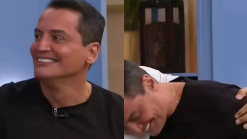 Leo Dias surgiu com o namorado no Melhor da Tarde (Foto: Reprodução/ Internet)