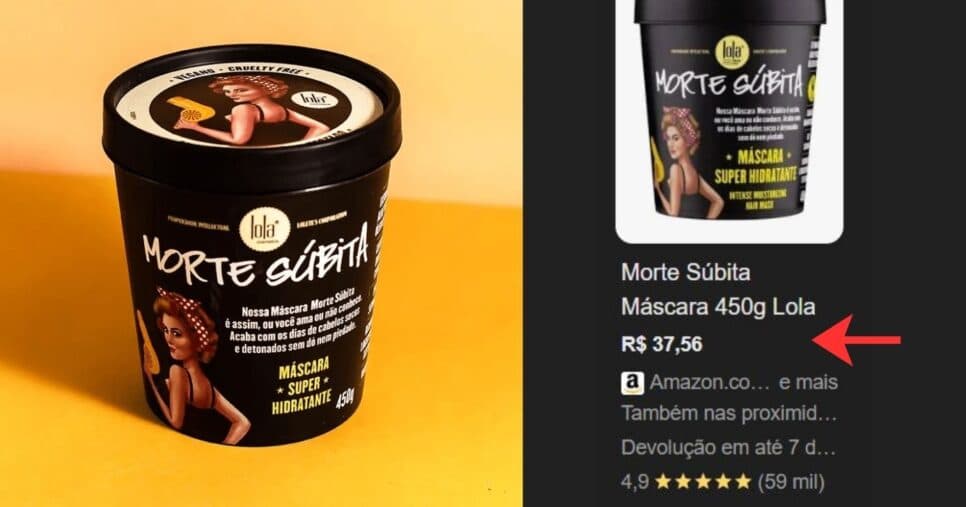 Máscara morte súbita para combater o frizz (Foto: Reprodução/ Internet) Máscara morte súbita para combater o frizz (Foto: Reprodução/ Internet)