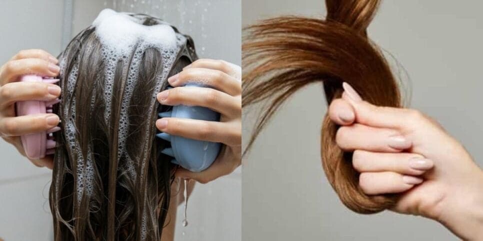 Método de lavagem japonesa para deixar o cabelo forte (Reprodução: Montagem TV Foco)