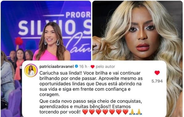 Patrícia Abravanel desejou sucesso para Cariúcha (Foto: Reprodução / Instagram)
Patrícia Abravanel desejou sucesso para Cariúcha (Foto: Reprodução / Instagram)