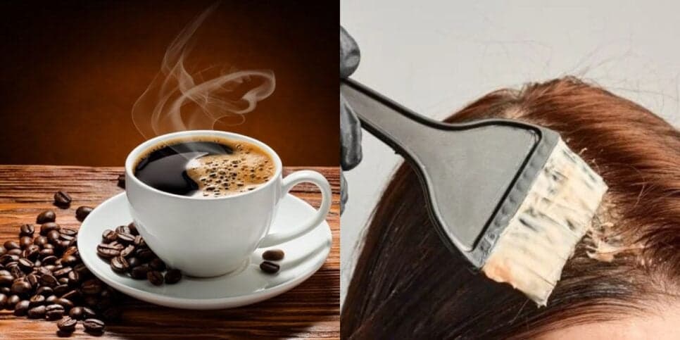 Tinta com café para cobrir o cabelo branco (Reprodução: Montagem TV Foco) Tinta com café para cobrir o cabelo branco (Reprodução: Montagem TV Foco)