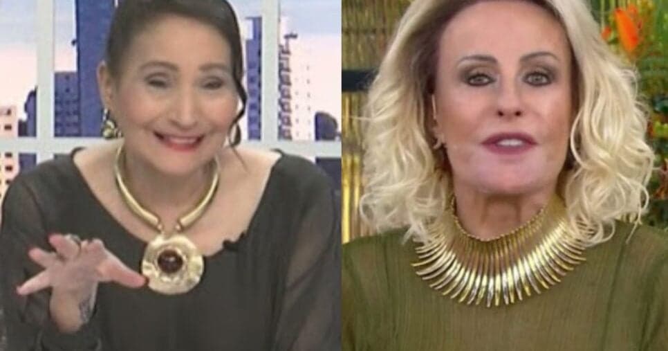 Sonia Abrão e Ana Maria Braga (Foto: Reprodução / RedeTV! / Globo)

