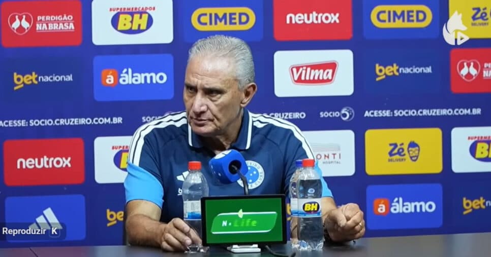 Demissão de Tite é exigida no Cruzeiro e técnico confirma conversa com Pedrinho