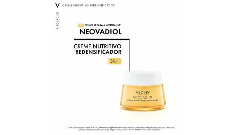 Neovadiol Creme Nutritivo Redensificador da Vichy (Foto: Reprodução/Internet) Neovadiol Creme Nutritivo Redensificador da Vichy (Foto: Reprodução/Internet)