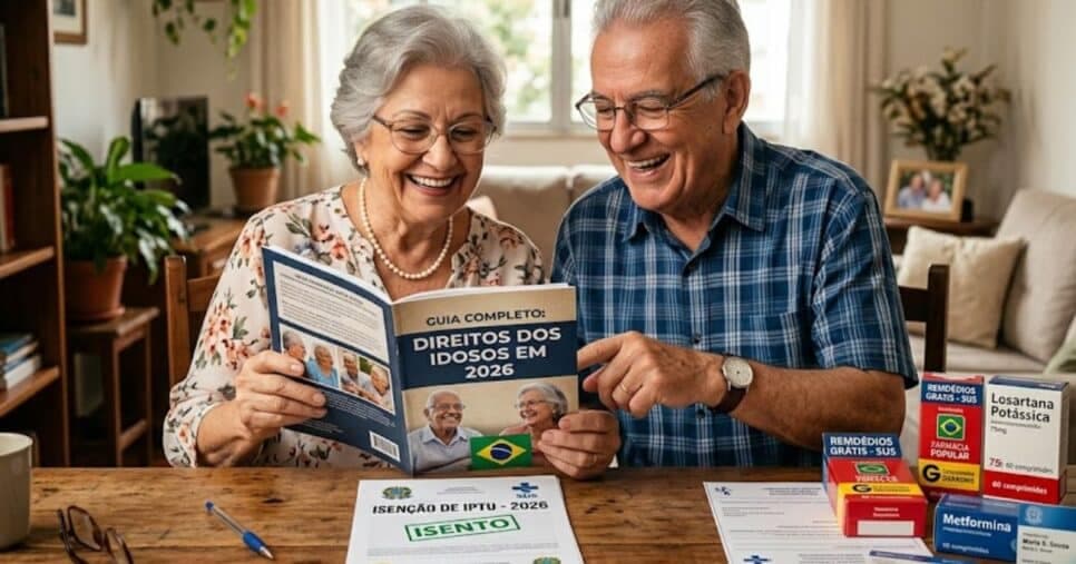 Guia completo: Direitos dos idosos traz isenção no IPTU, remédios grátis e mais em 2026