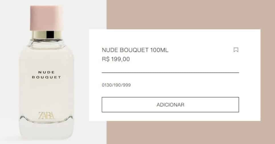 Zara Nude Bouquet (Foto Reprodução/Montagem/Lennita/Canva/Zara) Zara Nude Bouquet (Foto Reprodução/Montagem/Lennita/Canva/Zara)
