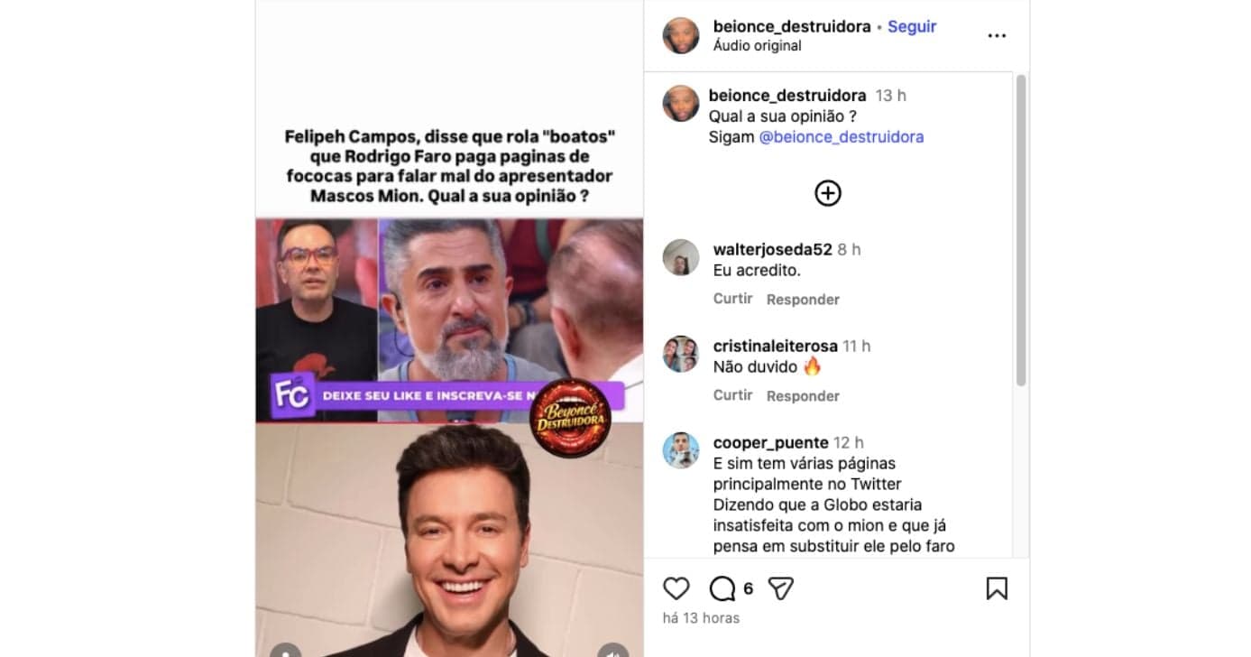 Felipeh Campos (Foto: Reprodução / Instagram) Felipeh Campos (Foto: Reprodução / Instagram)