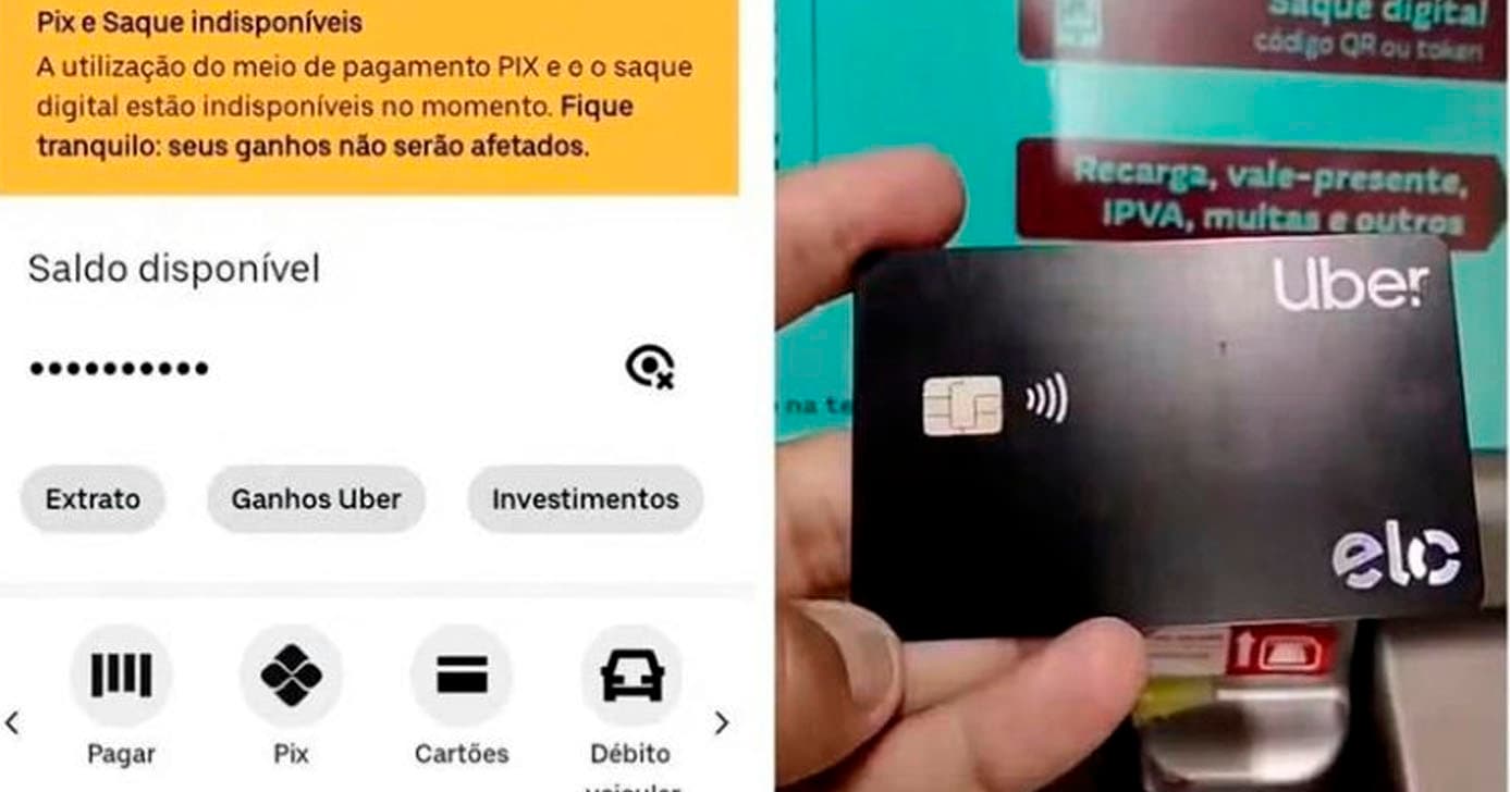 Saque PIX na Uber (Foto: Reprodução)