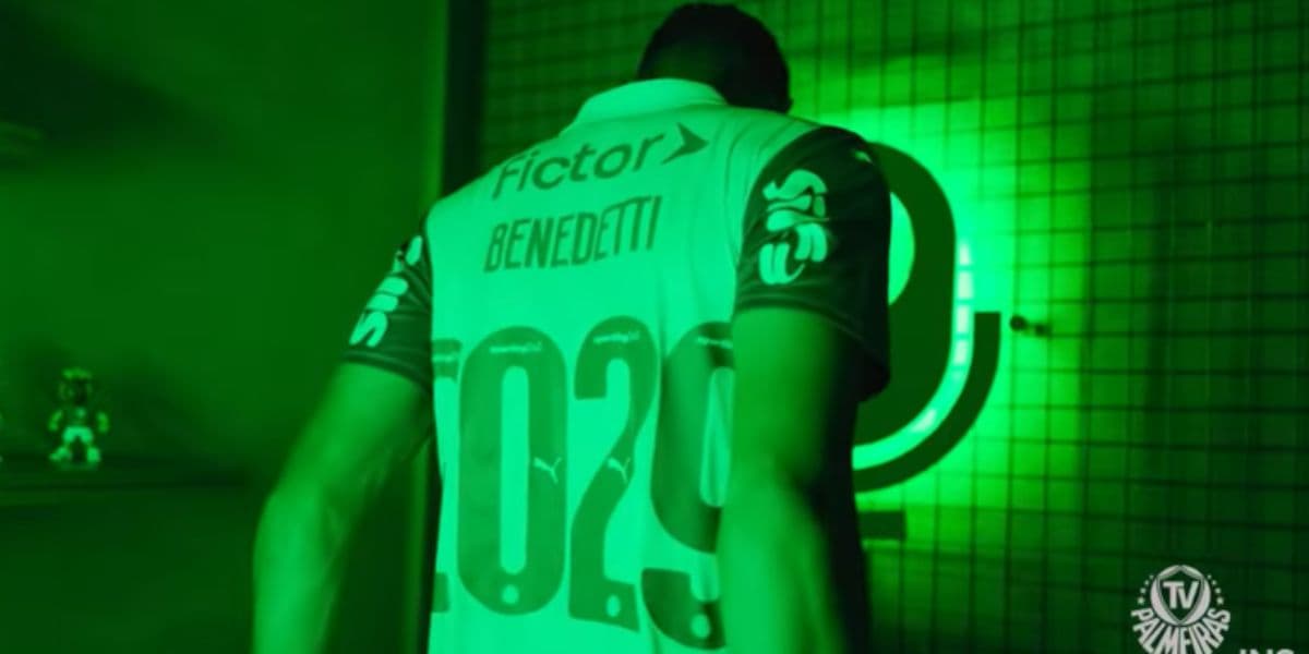 Benedetti renovou com o Palmeiras até 2029 (Reprodução: Youtube)