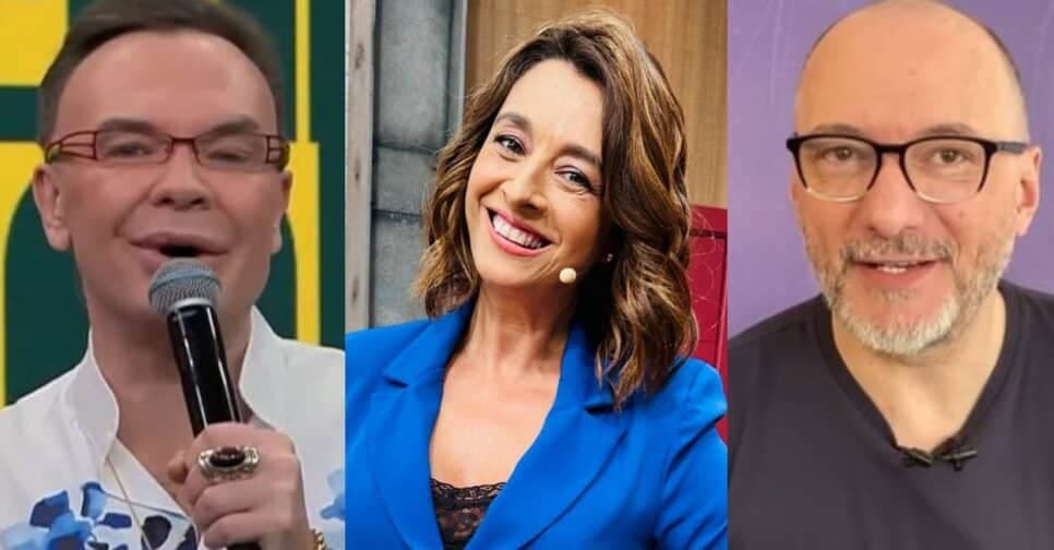 Felipeh Campos, Catia Fonseca e Britto Jr. pode fazer parte do novo 'Hoje em Dia' no SBT (Foto: Reprodução / Band / Instagram) Felipeh Campos, Catia Fonseca e Britto Jr. pode fazer parte do novo 'Hoje em Dia' no SBT (Foto: Reprodução / Band / Instagram)