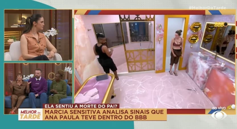 Márcia Sensitiva fala sobre Ana Paula no Melhor da Tarde (Foto: Reprodução / Band)
Márcia Sensitiva fala sobre Ana Paula no Melhor da Tarde (Foto: Reprodução / Band)