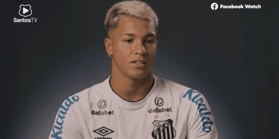 Marcos Leonardo, ex-Santos (Foto: Reprodução/ YouTube/ Santos TV) Marcos Leonardo, ex-Santos (Foto: Reprodução/ YouTube/ Santos TV)