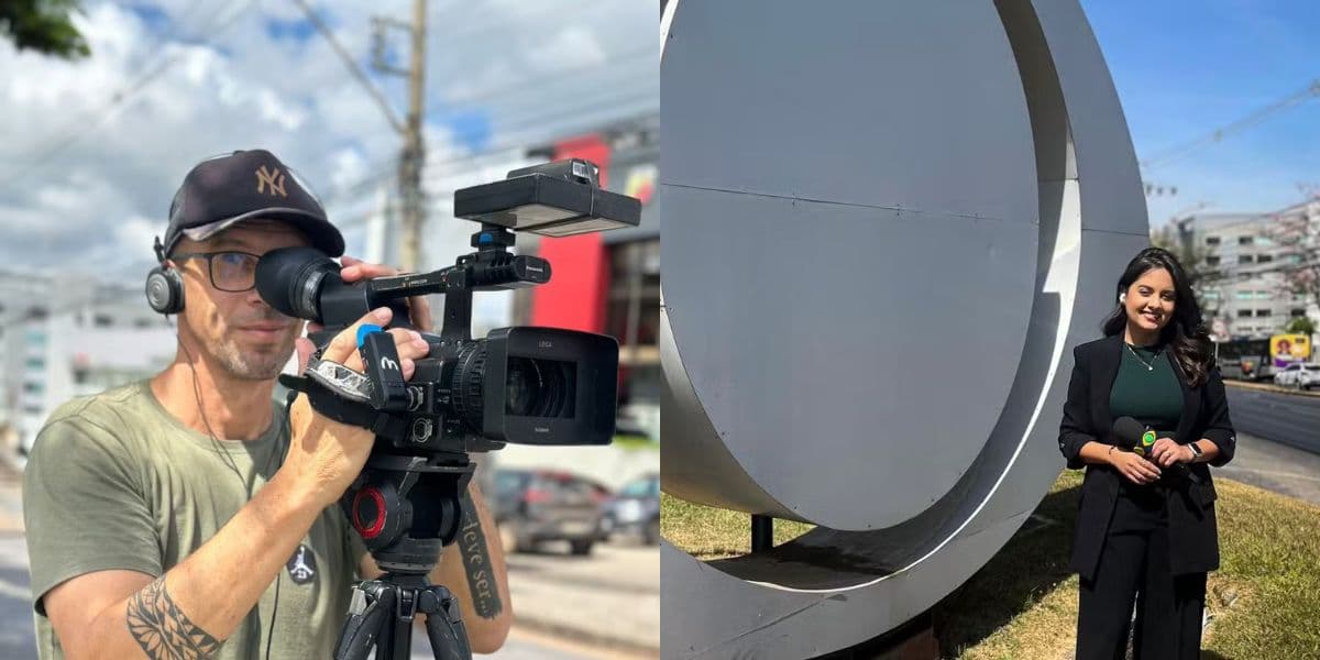 Rodrigo Lapa e Alice Ribeiro envolvidos no acidente do carro da Band (Reprodução: Instagram)