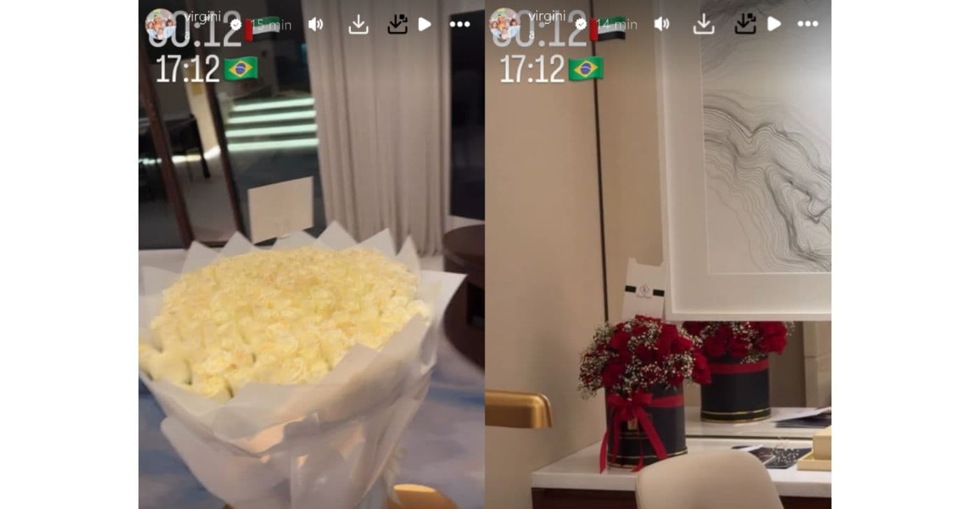 Buquês de flores de Virginia Fonseca (Fotos: Reproduções / Instagram)