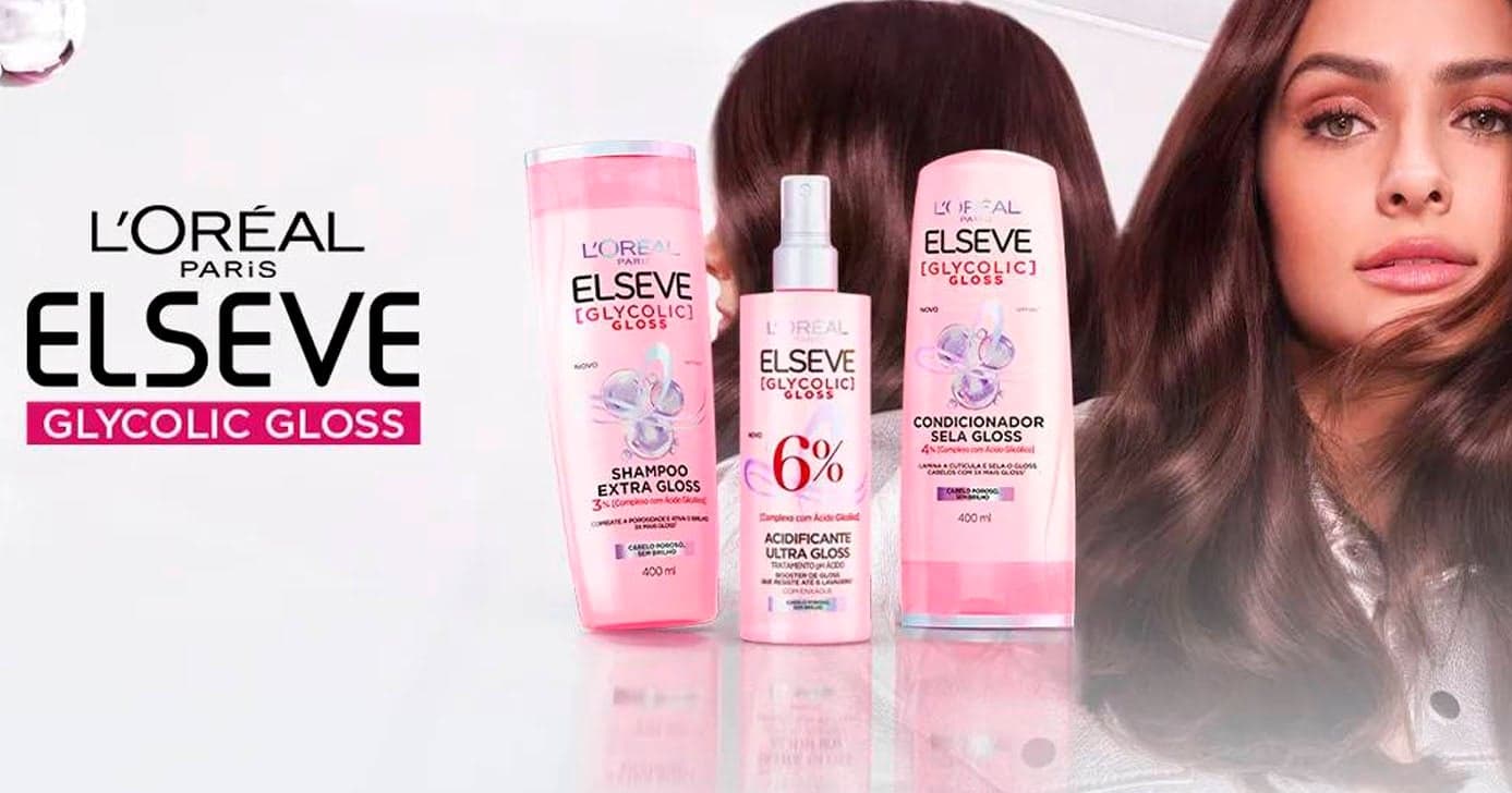 Linha Elseve Glycolic Gloss (Foto: Reprodução) Linha Elseve Glycolic Gloss (Foto: Reprodução)