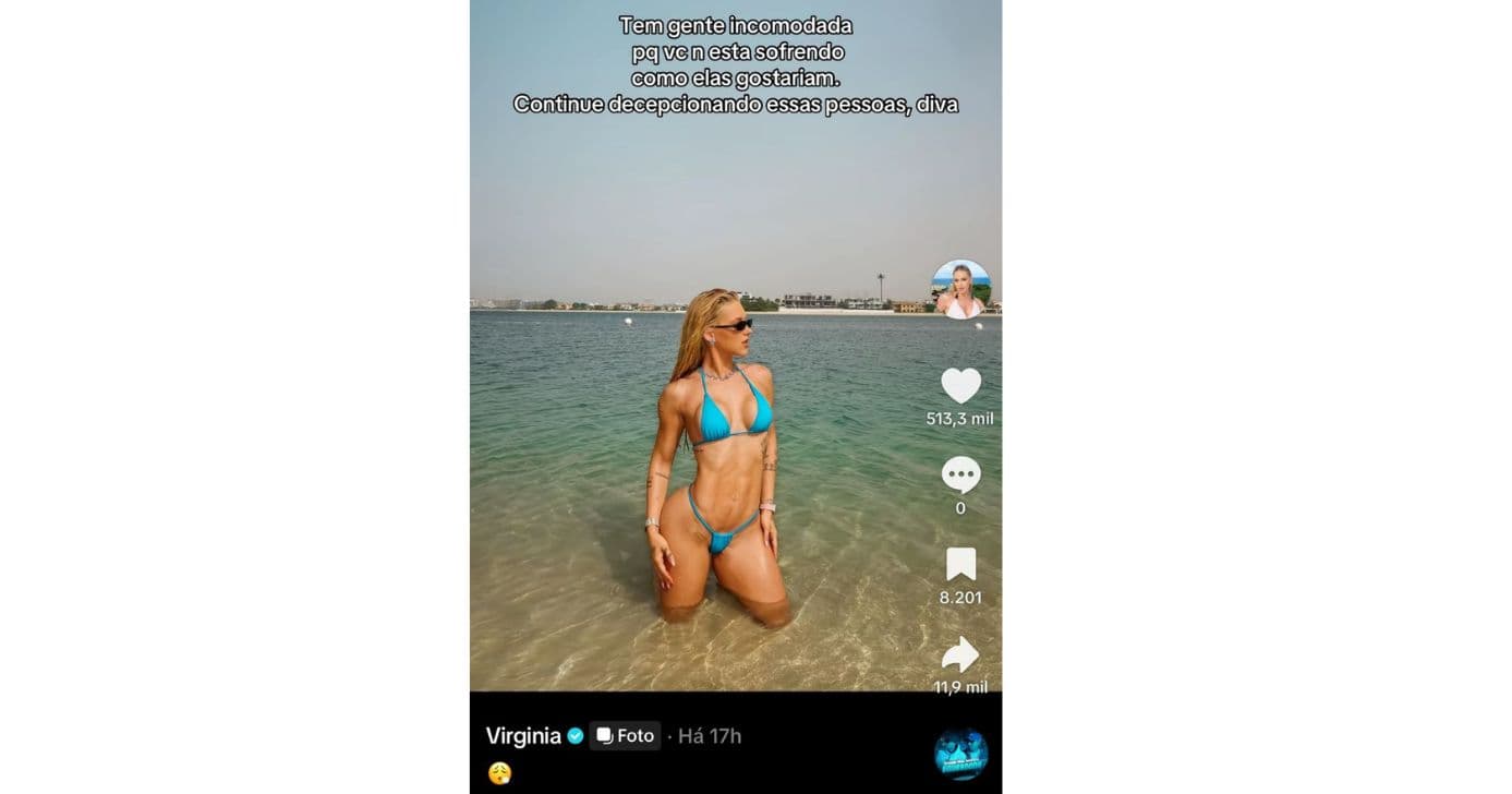 Publicação de Virginia Fonseca (Foto: Reprodução / TikTok) Publicação de Virginia Fonseca (Foto: Reprodução / TikTok)
