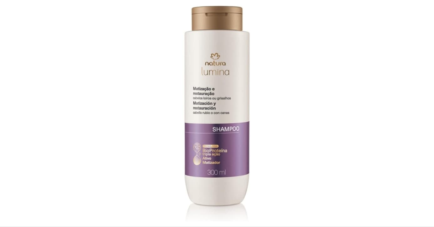 Shampoo Matização e Restauração Natura Lumina (Foto: Reprodução/Internet) Shampoo Matização e Restauração Natura Lumina (Foto: Reprodução/Internet)