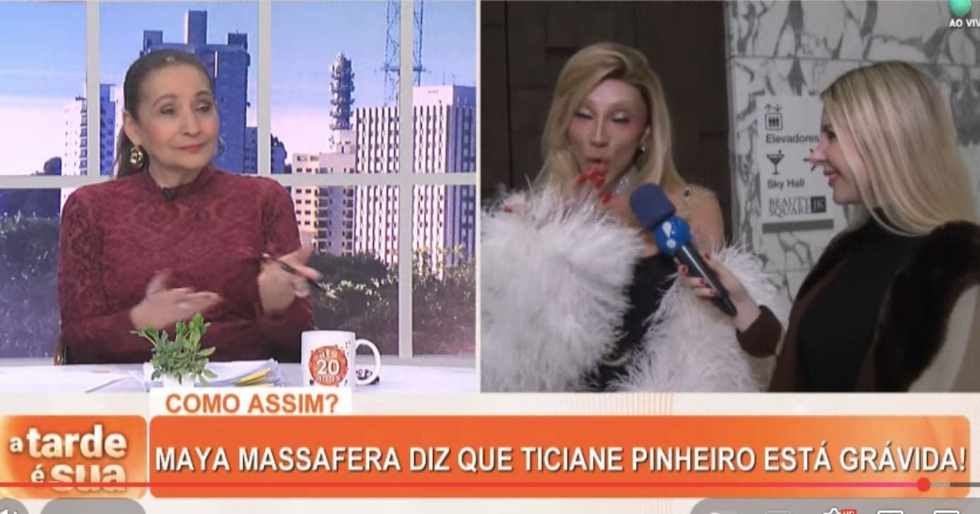 Sonia Abrão e Maya Massafera (Foto: Reprodução / RedeTV!)
