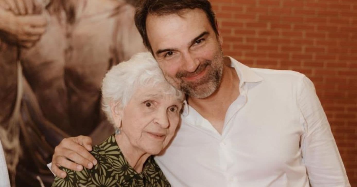Tadeu Schmidt e Dona Janira (Foto: Reprodução / Instagram) Tadeu Schmidt e Dona Janira (Foto: Reprodução / Instagram)