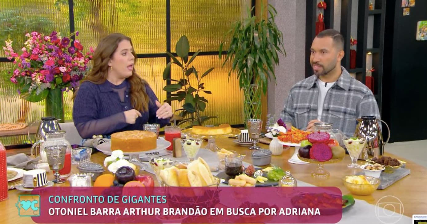 Tati Machado e Gil do Vigor (Foto: Reprodução / Globo) Tati Machado e Gil do Vigor (Foto: Reprodução / Globo)