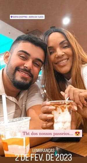 Allan Soares recorda momento íntimo com Flordelis (Foto: Reprodução / Instagram)