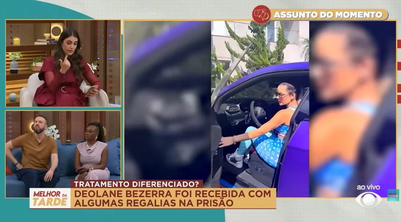Chris Flores fala sobre Deolane (Foto: Reprodução / Band)
