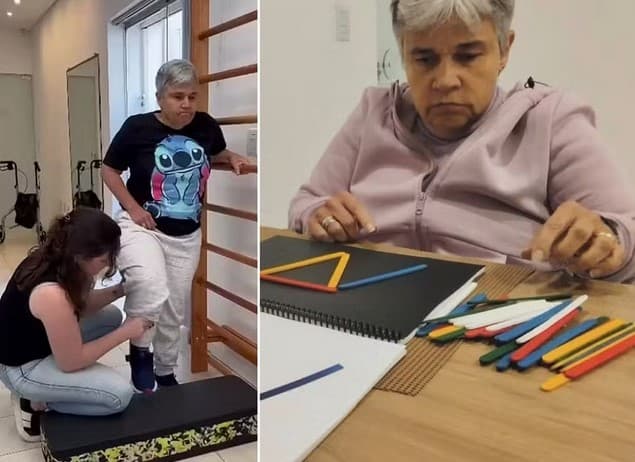 Claudia Rodrigues em tratamento contra a esclerose múltipla (Foto: Reprodução / Instagram)
Claudia Rodrigues em tratamento contra a esclerose múltipla (Foto: Reprodução / Instagram)