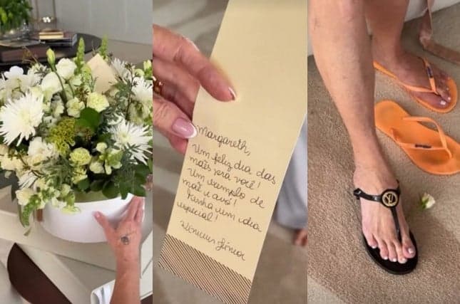 Margareth Serrão expõe presente que ganhou do genro (Foto: Reprodução / Instagram)
