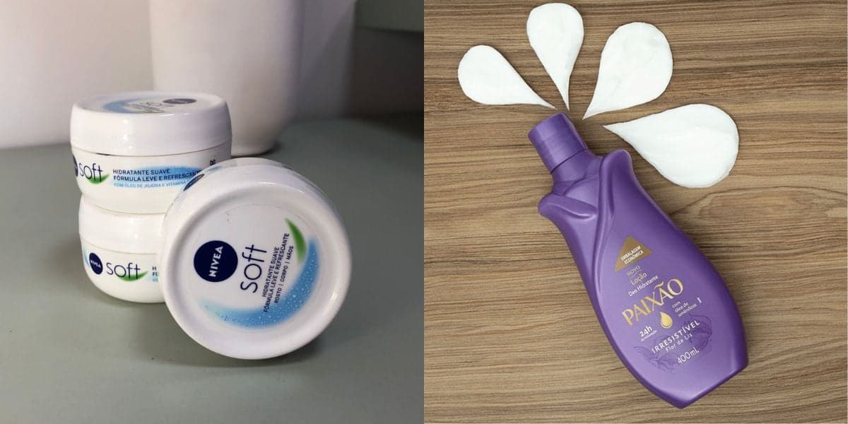 Nivea Soft e Hidratante Corporal Paixão Irresistível (Reprodução: Montagem TV Foco)