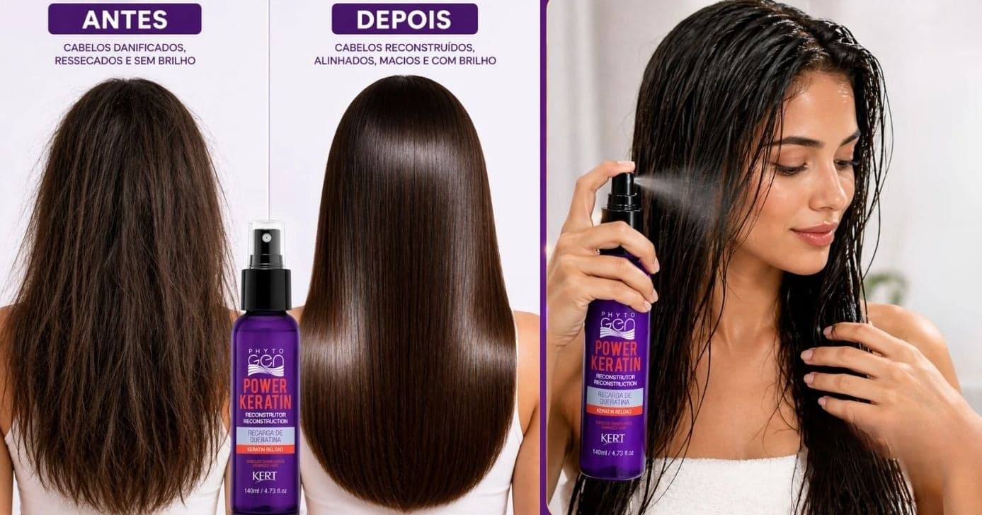 Carga de Queratina Kert Phytogen (Foto Reprodução/Montagem/Lennita/TV Foco/Google Shopping/Shopee) Carga de Queratina Kert Phytogen (Foto Reprodução/Montagem/Lennita/TV Foco/Google Shopping/Shopee)