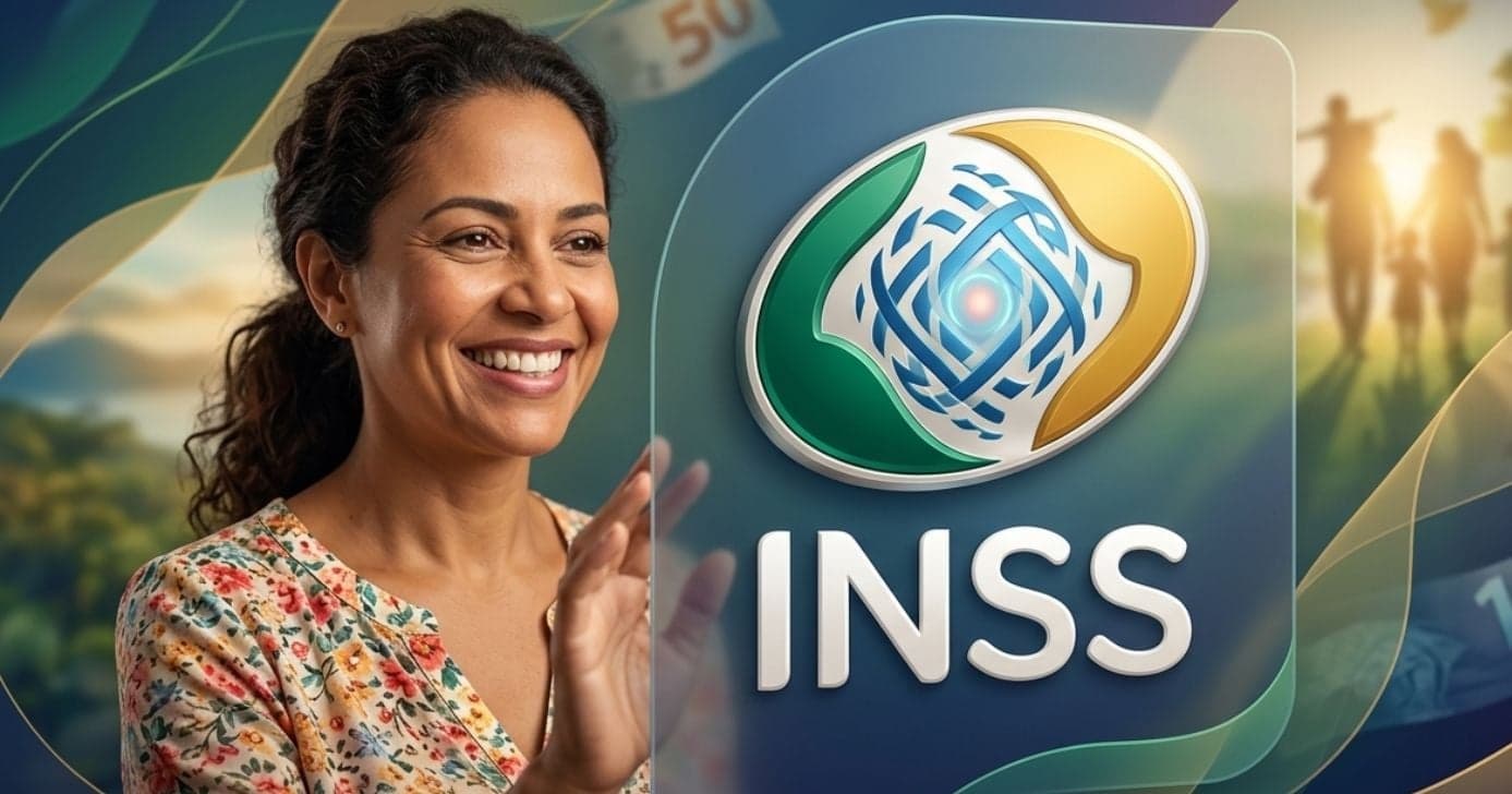 Ilustração mulher e logo do INSS (Foto: Montagem TV Foco / GMN) Ilustração mulher e logo do INSS (Foto: Montagem TV Foco / GMN)