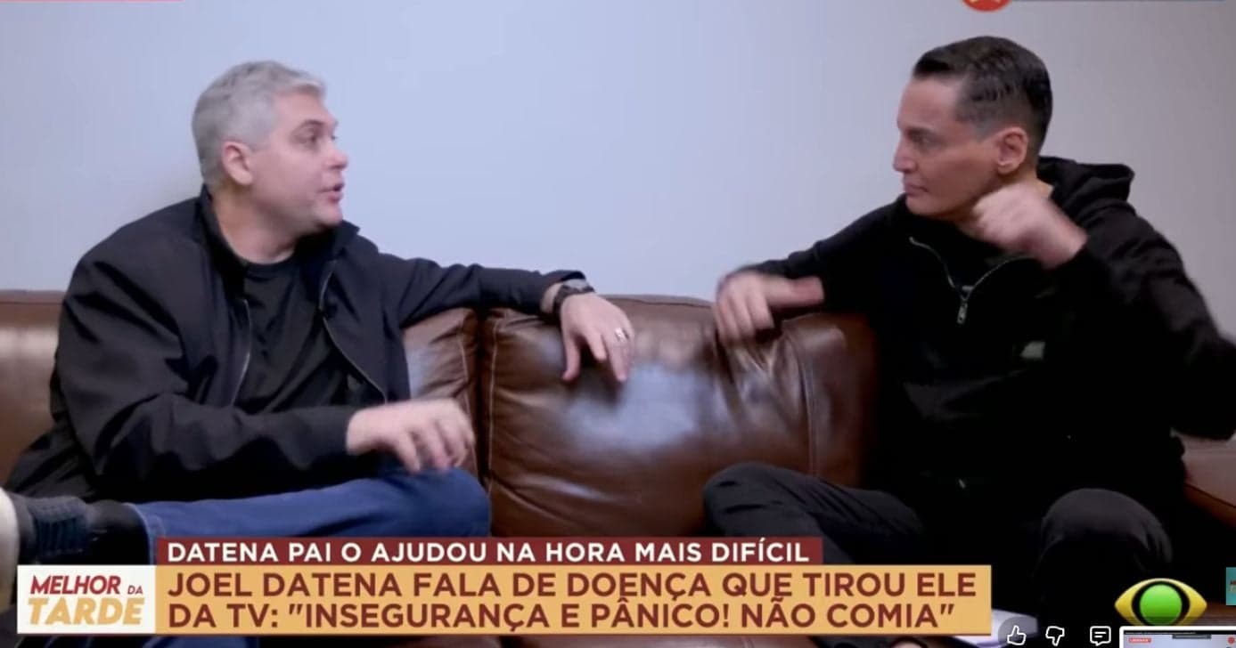 Joel Datena e Leo Dias (Foto: Reprodução / Band)