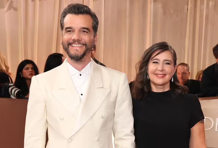Wagner Moura e a esposa, Sandra Delgado (Foto: Getty Images) Wagner Moura e a esposa, Sandra Delgado (Foto: Getty Images)