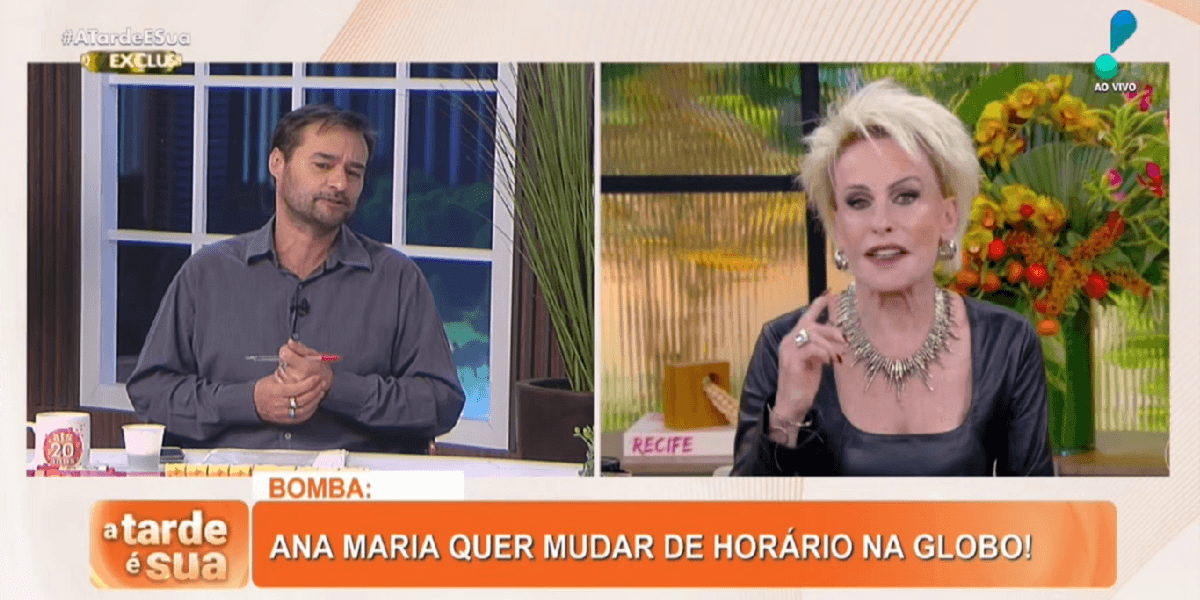 Alessandro Lo Bianco falando sobre Ana Maria Braga (Foto: Reprodução/ Rede TV)