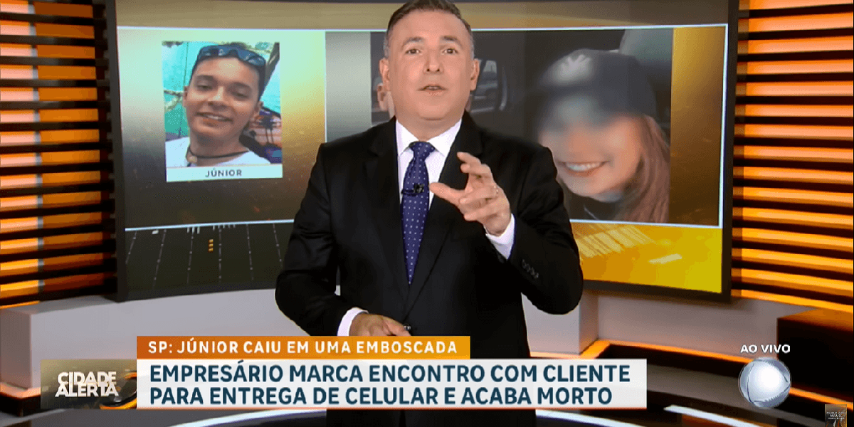 Gottino sob comando do Cidade Alerta (Foto: Reprodução/ YouTube)