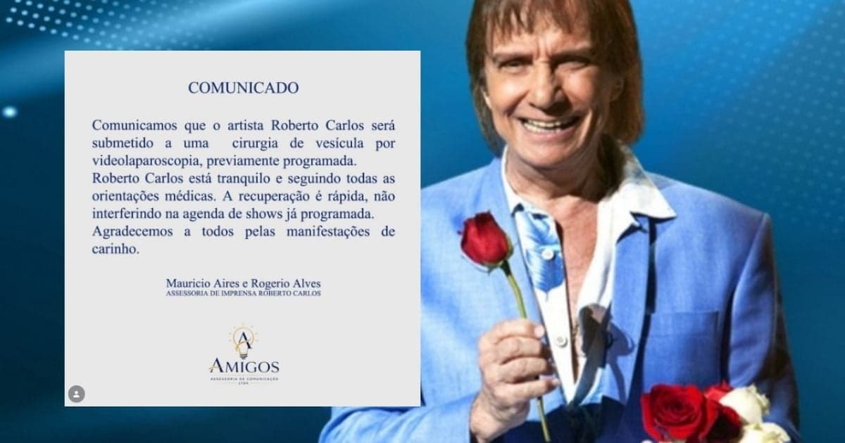 Comunicado - Cantor Roberto Carlos (Foto: Reprodução)