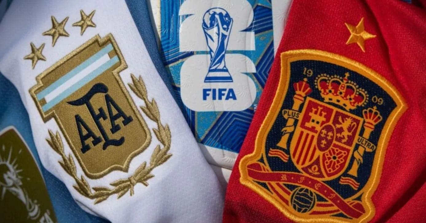 Argentina e Espanha na final da Copa do Mundo (Foto: Reprodução/ Internet) Argentina e Espanha na final da Copa do Mundo (Foto: Reprodução/ Internet)