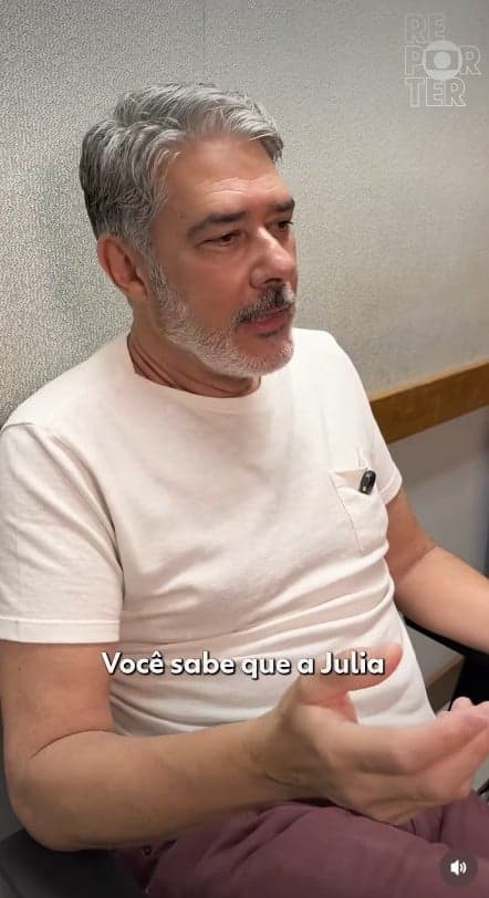 William Bonner na ilha do acervo da Globo (Foto: Reprodução/ Instagram)