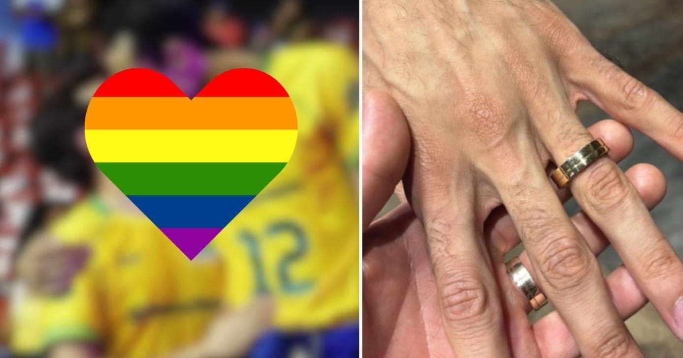 Fora do armário, jogador gay da Seleção Brasileira se casa com companheiro