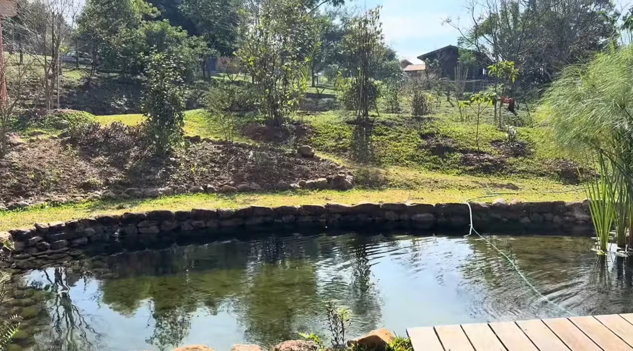 Lagoa no casarão de Mariana — Foto: Reprodução/Instagram
Lagoa no casarão de Mariana — Foto: Reprodução/Instagram