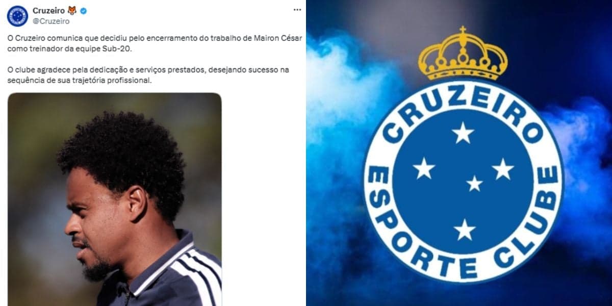 Cruzeiro anunciou a saída de Mairon César (Reprodução: X)