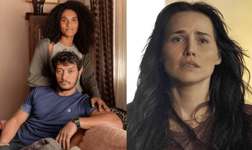 Elenice (Mariana Sena), Tom (Allan Souza Lima) e Adriana (Leticia Colin) em Quem Ama Cuida (Foto: Reprodução / Globo)