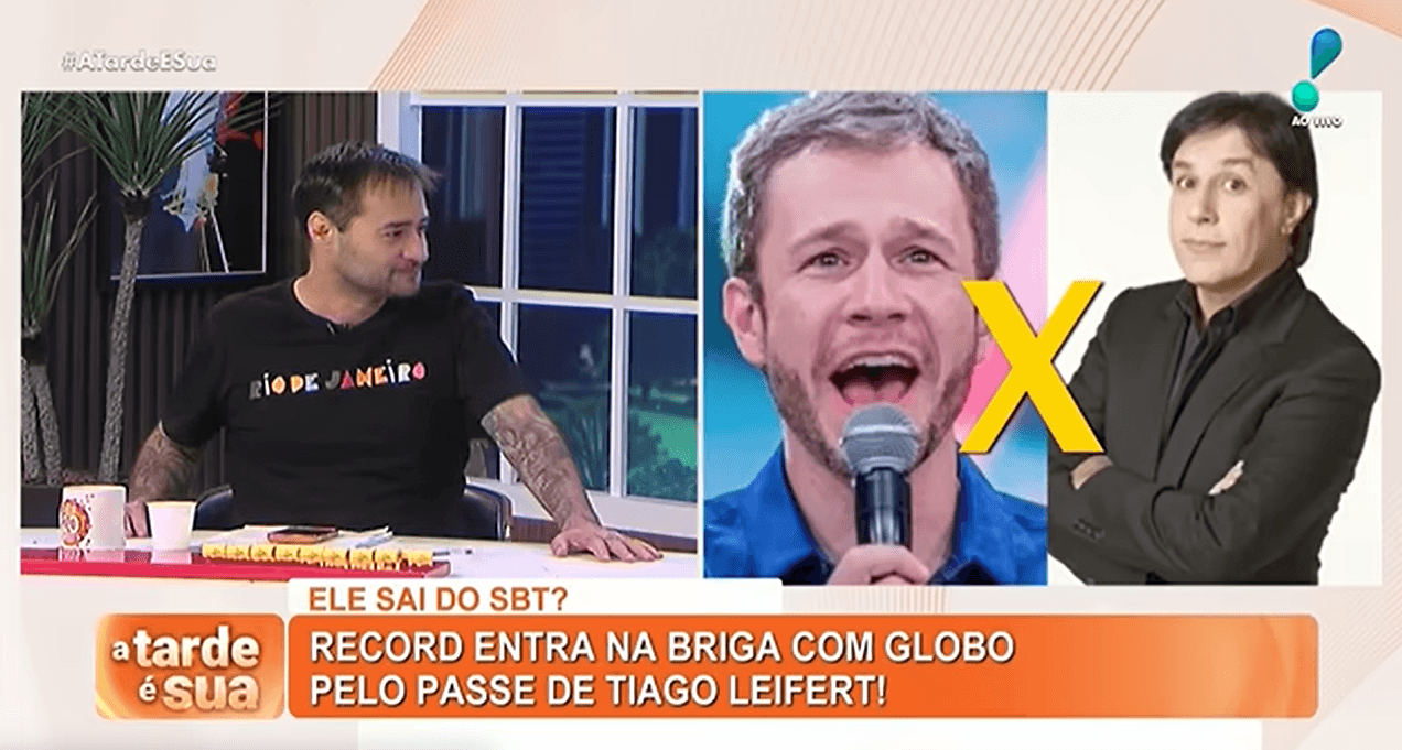 Alessandro Lo-bianco destaca disputa acirrada por Tiago Leifert (Foto: Reprodução / RedeTV!)
Alessandro Lo-bianco destaca disputa acirrada por Tiago Leifert (Foto: Reprodução / RedeTV!)