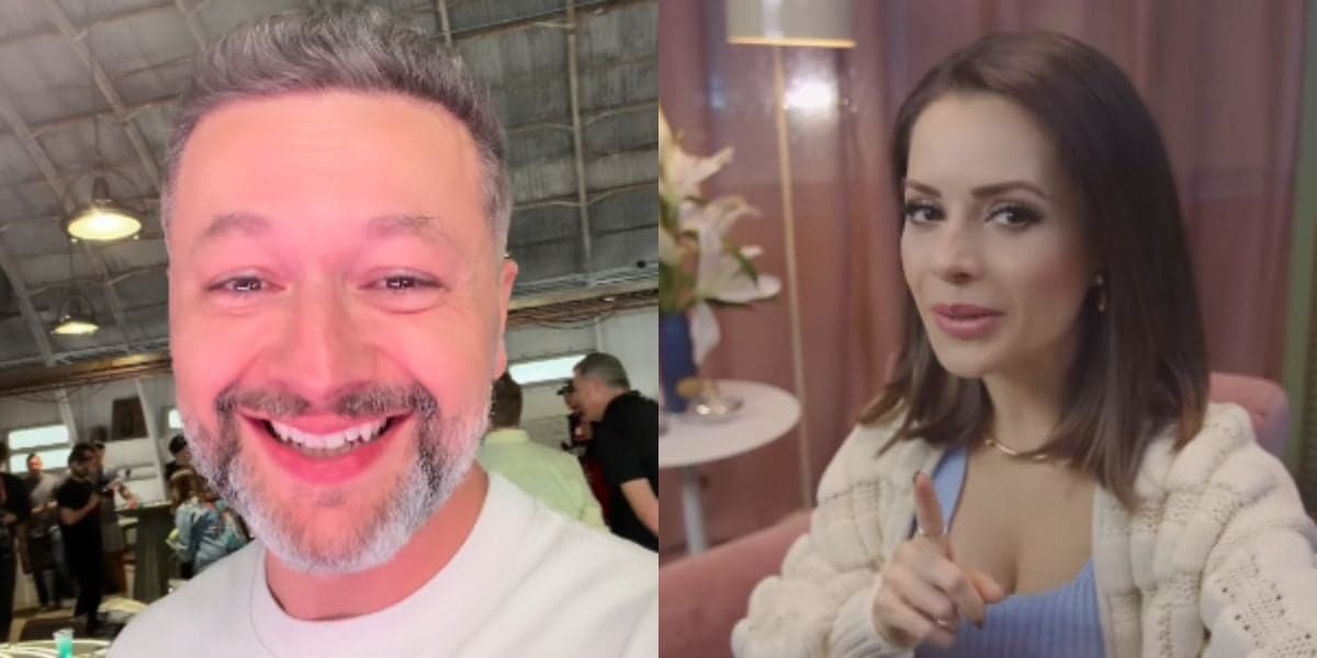Lucas exibe clique raro do filho com Sandy e tamanho do menino impressiona